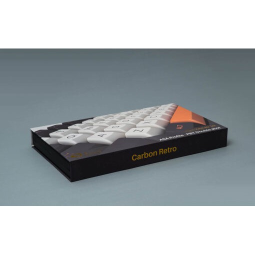 Akko Keycap Set – Carbon Retro - Asa Profile