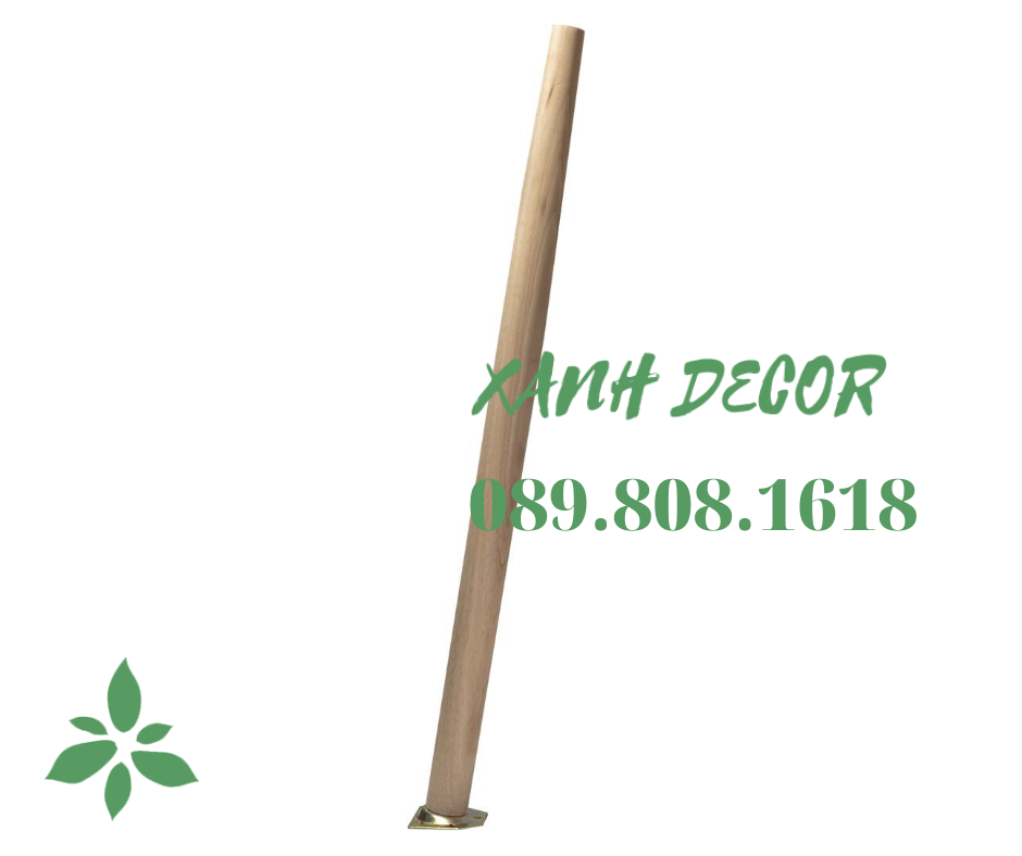 Chân bàn gỗ cao su Xanh Decor pad thường