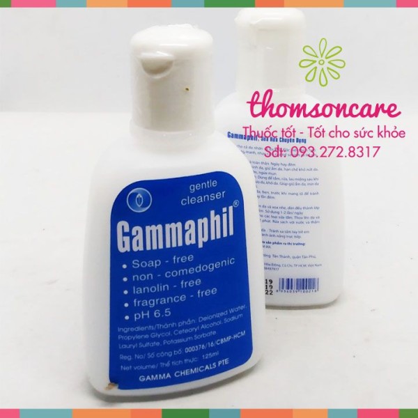 Sữa rửa mặt Gammaphil cho da nhờn da khô da nhạy cảm 125ml sản phẩm có nguồn gốc xuất xứ rõ rang dễ dàng sử dụng cam kết sản phẩm y như hình