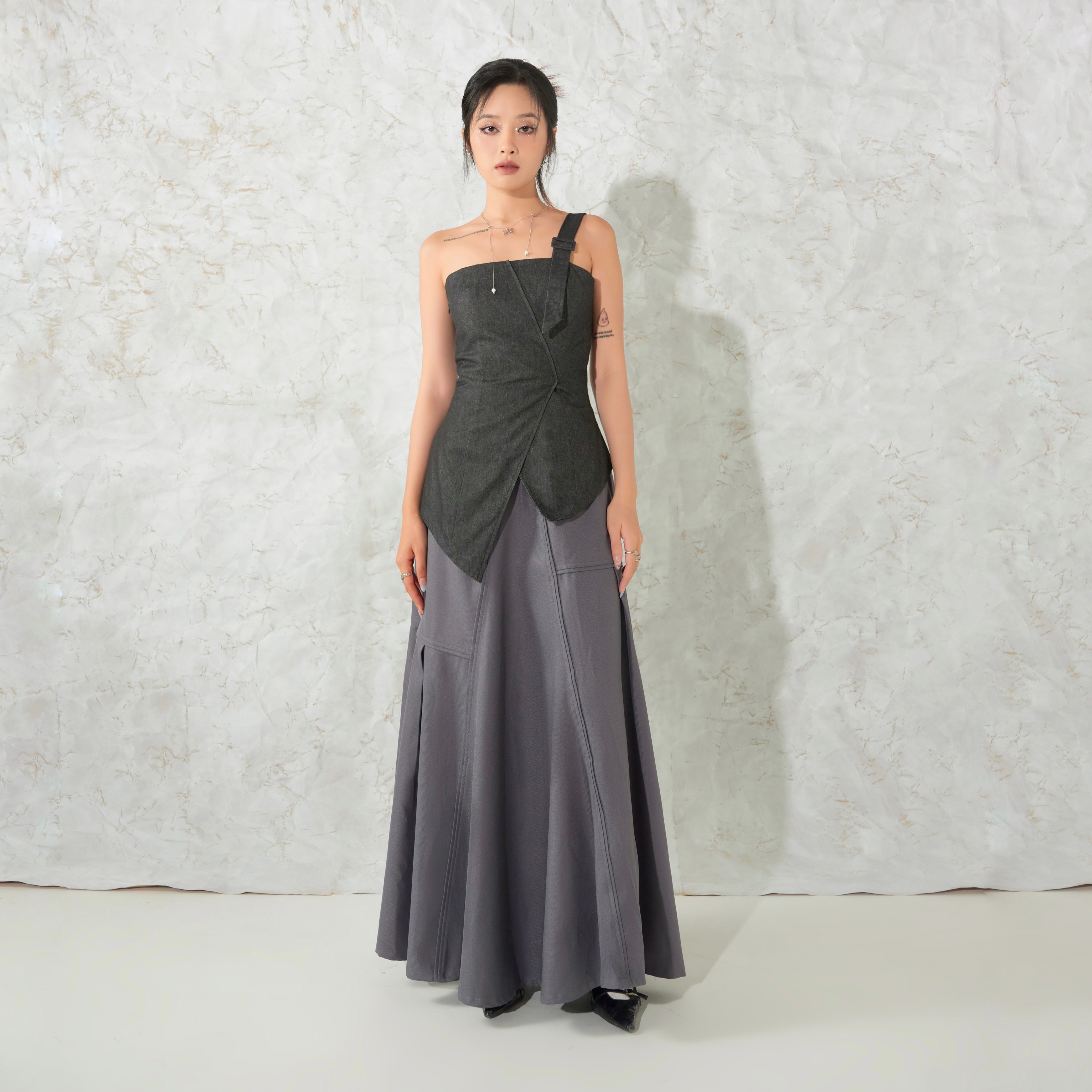 INTO.EIGHT | Chân váy xoè dáng dài INTO EIGHT thiết kế ( Elle Skirt)