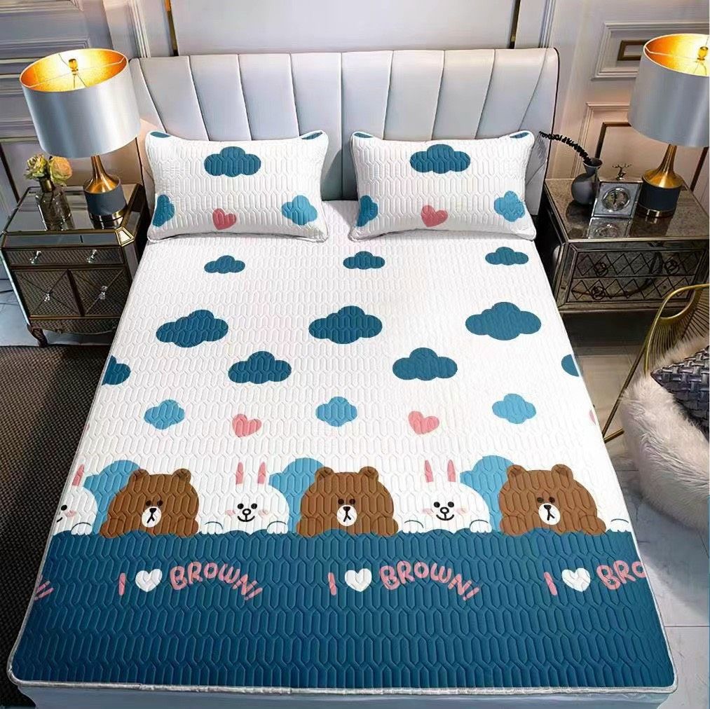 Chiếu điều hòa mát lạnh - Chiếu điều hòa cao su non 1m8 x 2m,chiếu điều hòa mát lạnh cao cấp - Chiếu điều hòa cao su non 3D.tặng kèm 2 vỏ gối