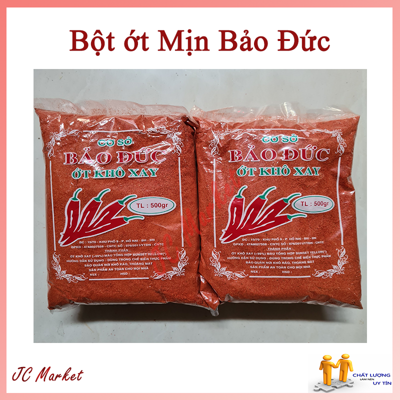 Ớt Khô xay loại Mịn Bảo Đức 500gram