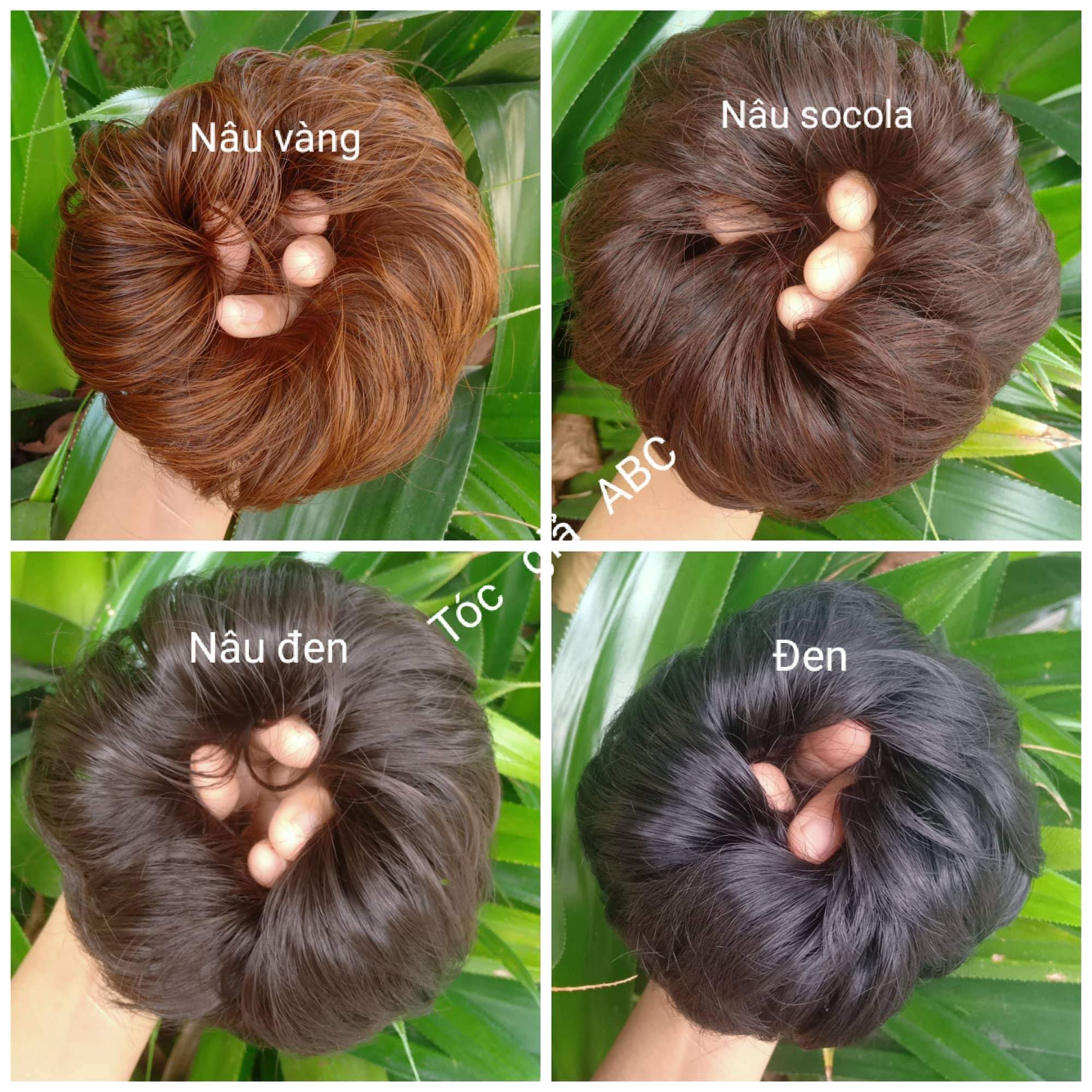 [ hàng hót, hàng loại 1 ] tóc giả nữ búi cột, búi rối, búi tóc giả, tóc búi cho mẹ