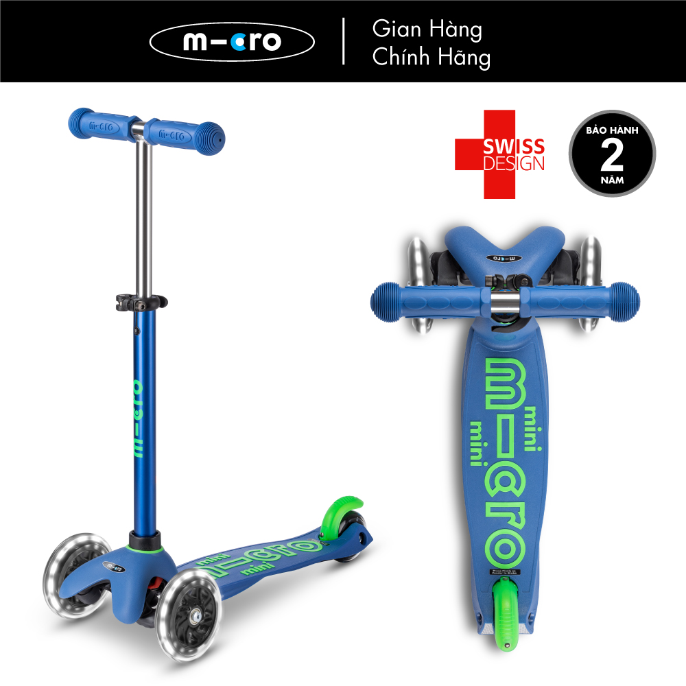 Xe trượt scooter Micro Mini Deluxe LED (phiên bản bánh xe đèn LED)