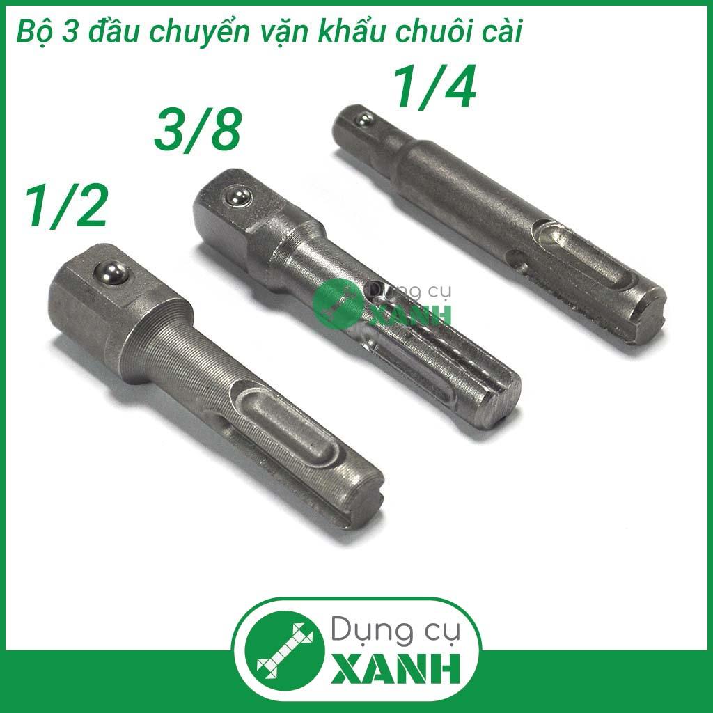 Bộ 3 đầu chuyển vặn khẩu cho máy khoan bê tông