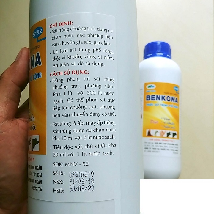 Dung dịch BENKONA chai 1 lít