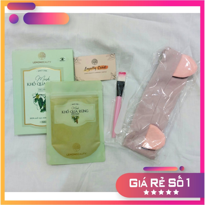 MASK KHỔ QUA RỪNG LEMONMASK TẶNG KÈM CỌ+QUE+BĂNG ĐÔ giá rẻ