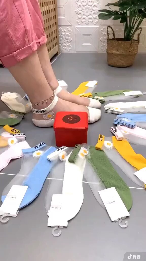 [HCM]Vớ ren hoa cúc combo 10 đôi