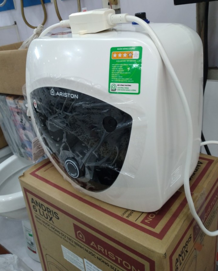 BÌNH NÓNG LẠNH ARISTON 6 LÍT AN LUX 6 BE 1.5 FE ( LẮP ĐẶT DƯỚI TỦ BẾP)