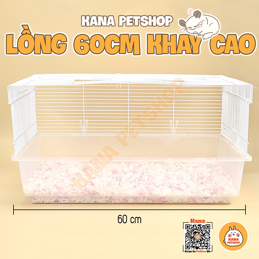 Lồng hamster 🐹freeship🐹 lồng đại khay cao 60cm - lồng 60cm hamster mâm cao, nhím , sóc , sóc bay , vẹt ....