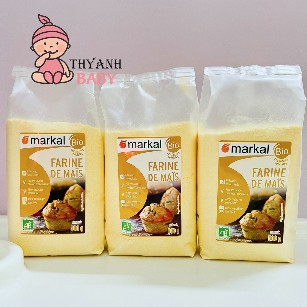 Bột Bắp Hữu Cơ Markal Cho Bé Ăn Dặm 500g