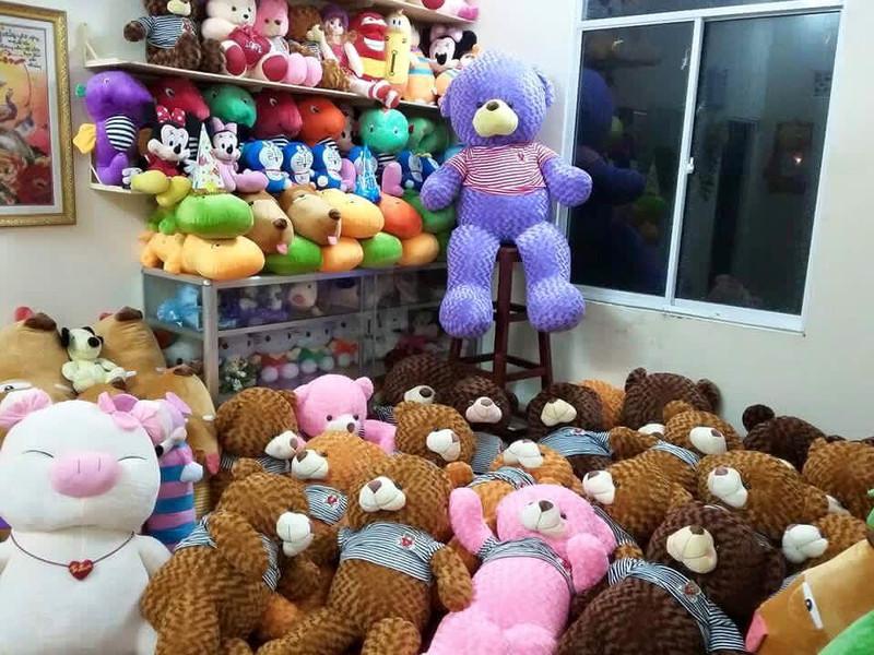 [HCM]Gấu bông Teddy khổ vải 80cm màu Sữa