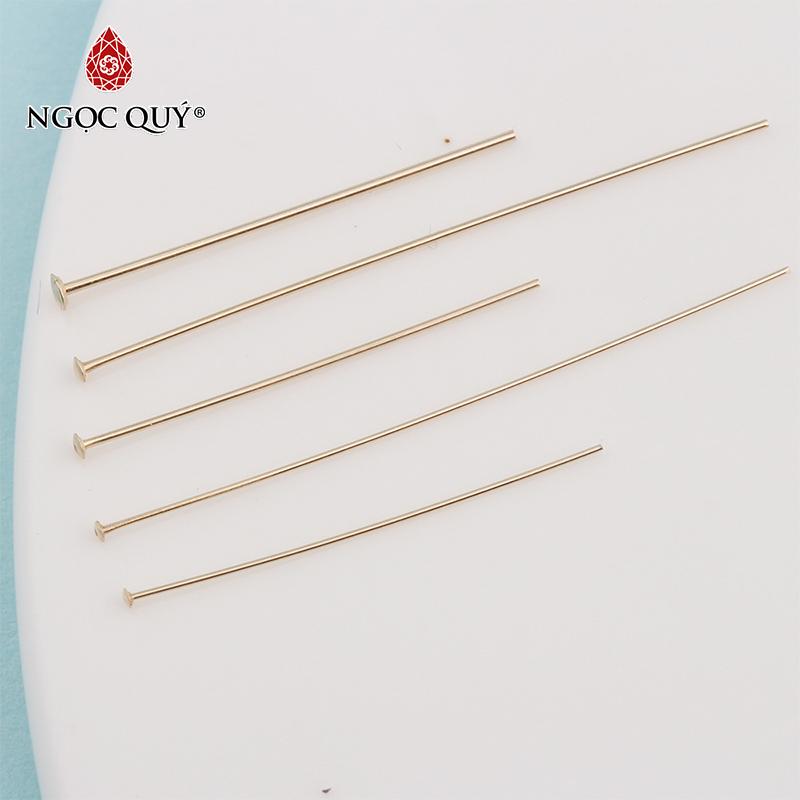 Đinh bạc đầu dẹp mạ vàng - Ngọc Qúy Gemstones