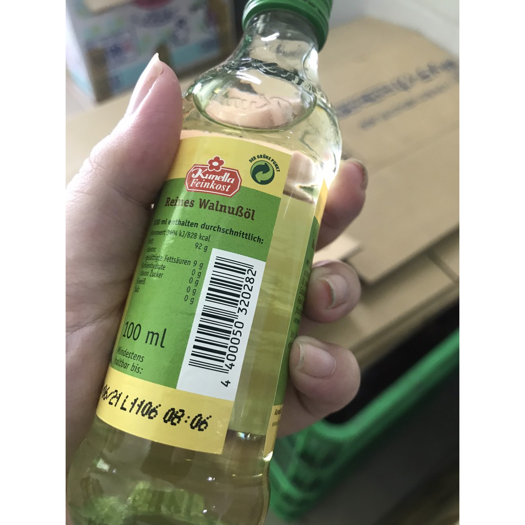 Dầu óc chó Kunella Feinkost WalnuBol 100ml ( Đức) 2024