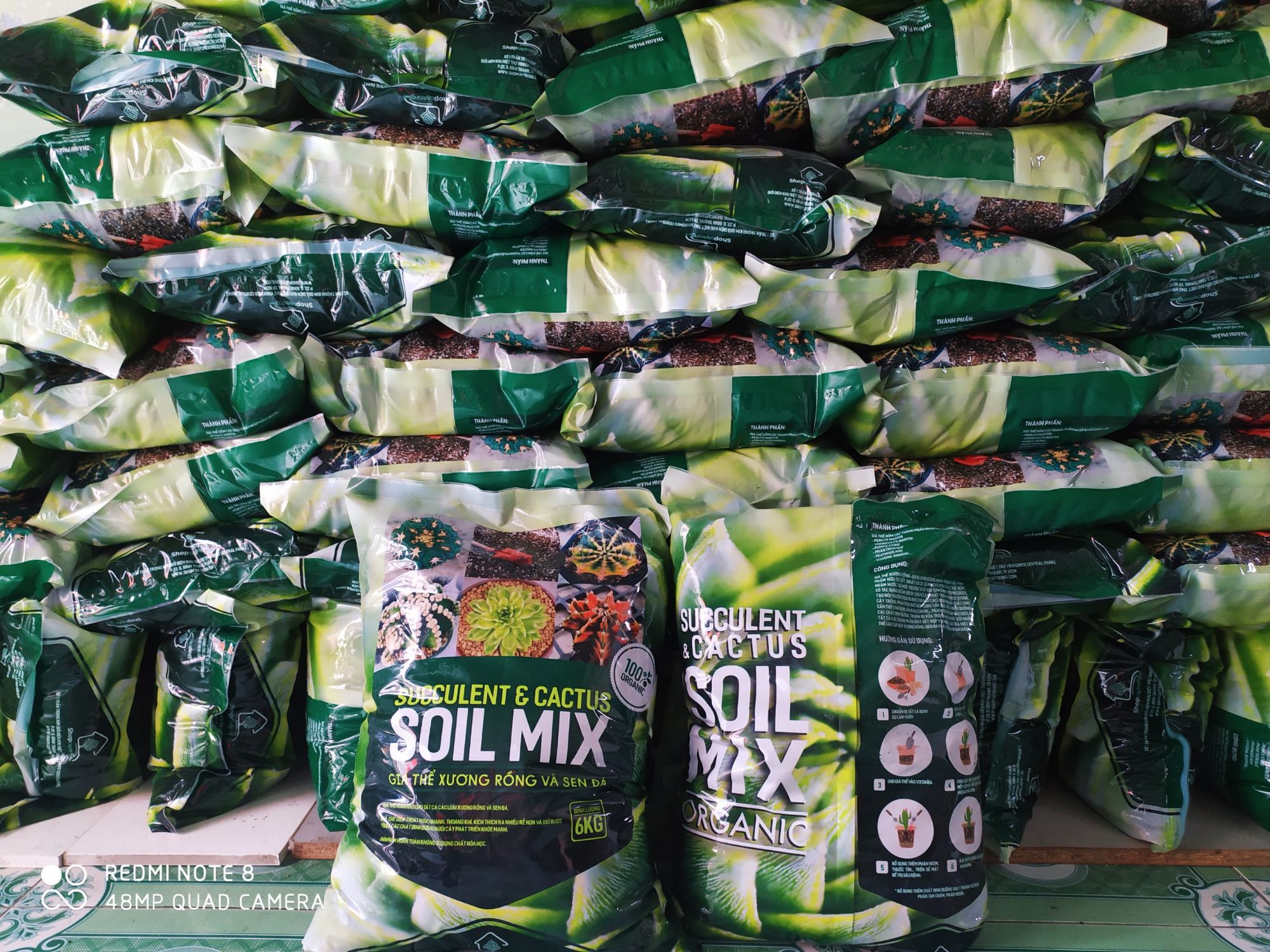 [HCM]Đất Trồng Sen Đá Xương Rồng Soil Mix (6kg)