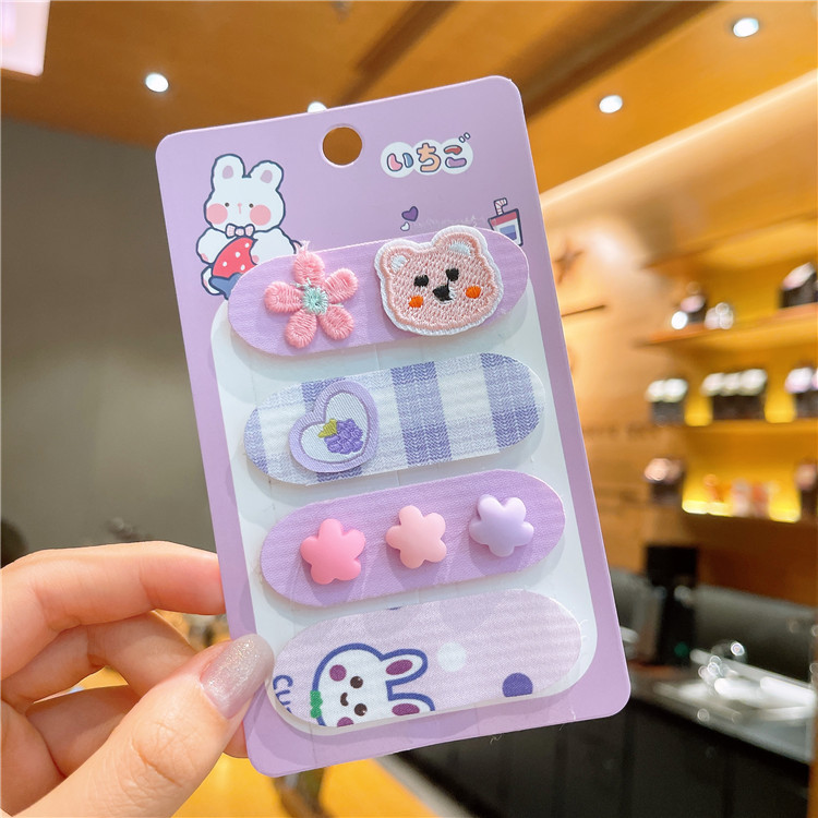 Set 4 Miếng Dán Tóc Mái Dễ Thương Cho Bé Gái bạn gái