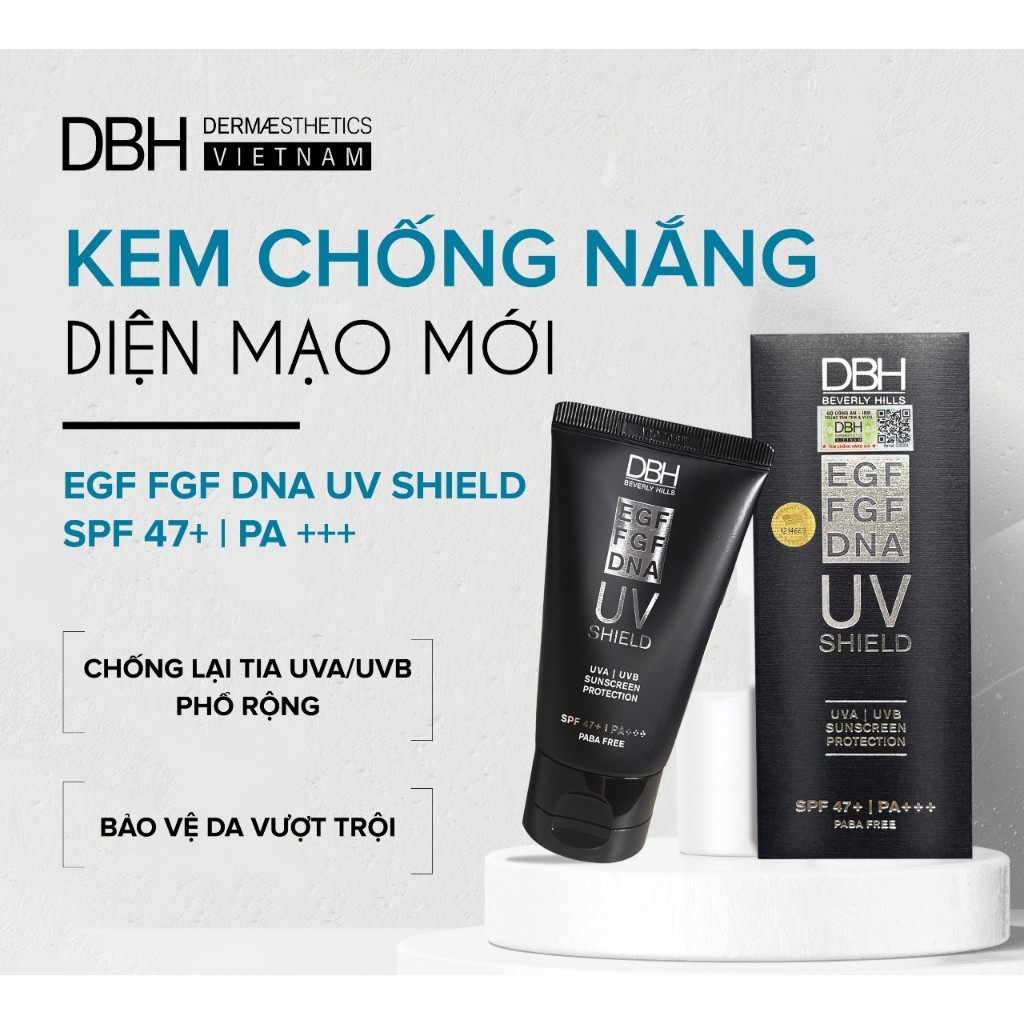 Kem chống nắng DBH EGF UV SHIELD SPF50+ PA +++ 60ml