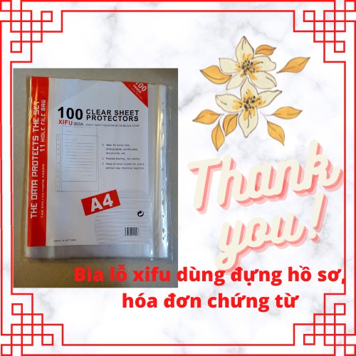 Bìa lỗ xifu 380gr ( 100 tờ/ xấp)