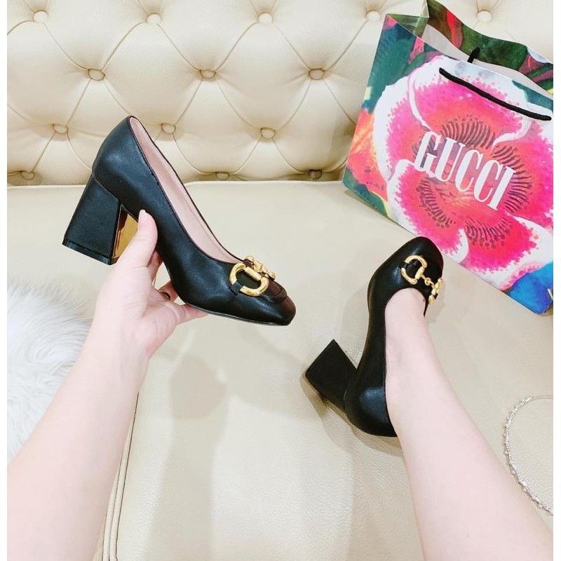 Giày cao gót nữ đế vuông 7p hàng công sở