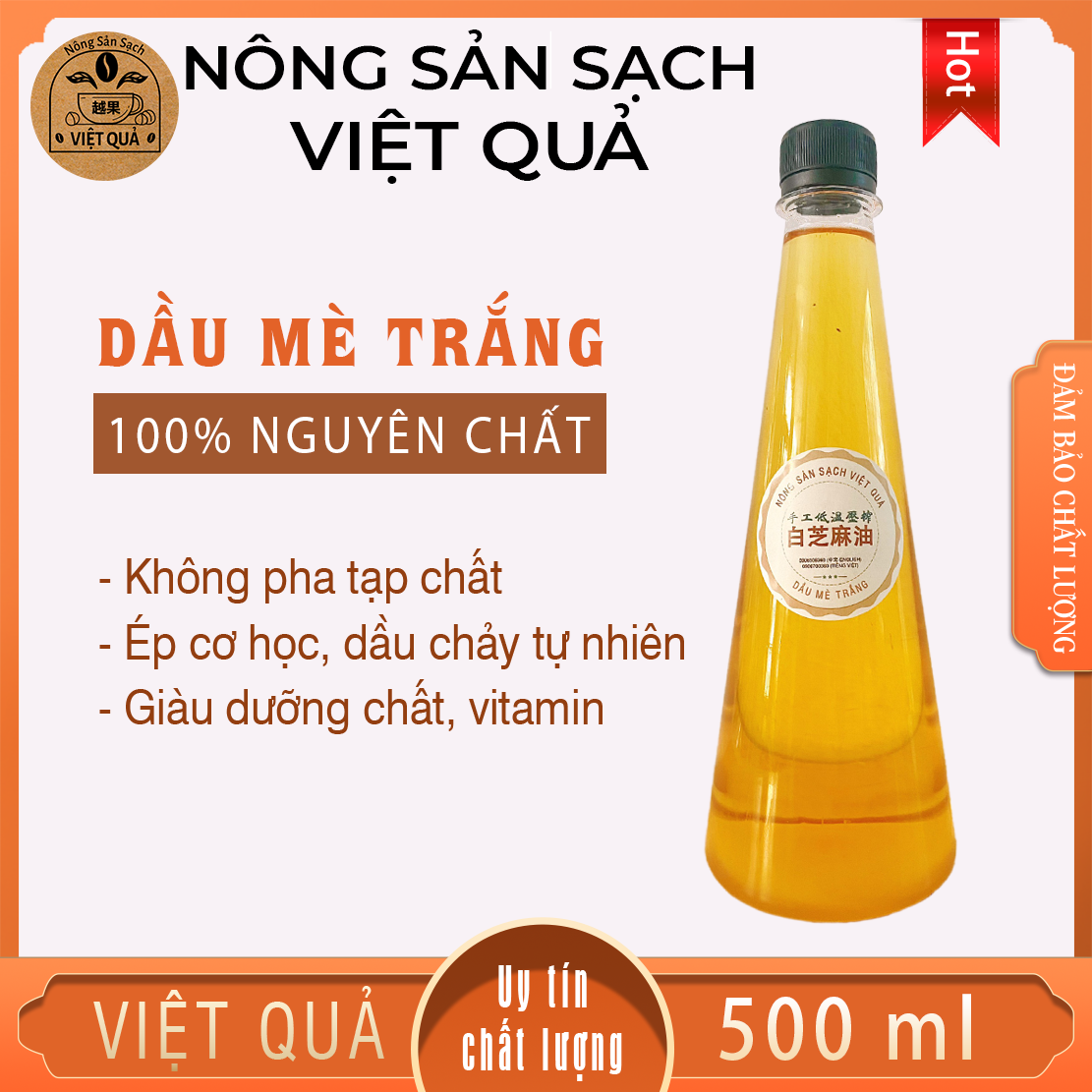 Dầu Mè Trắng - chai 500ml