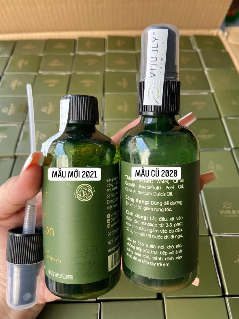 [CHÍNH HÃNG] tinh dầu xịt bưởi vijully dưỡng tóc và mọc tóc