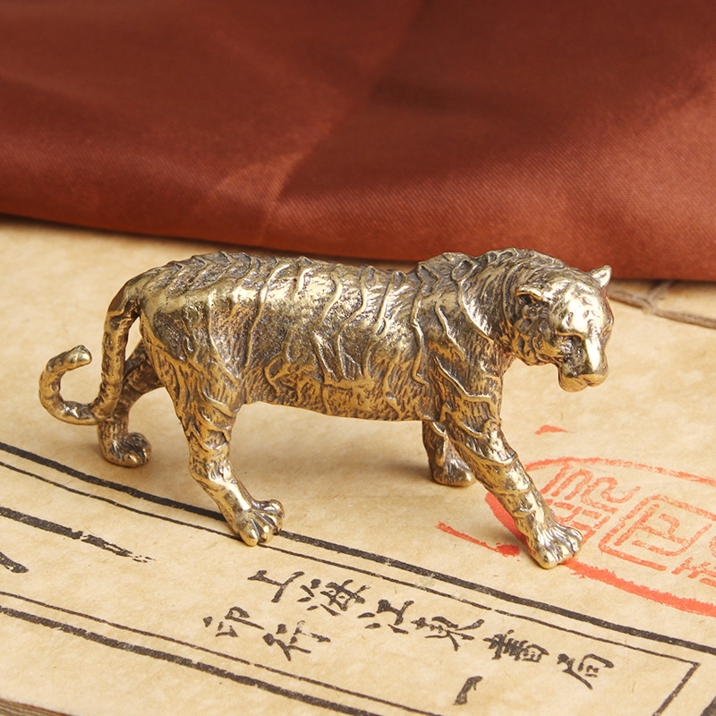 Tượng Phong Thủy Hình Con Hổ (Kích Thước: 6.5cm x 3.3cm)