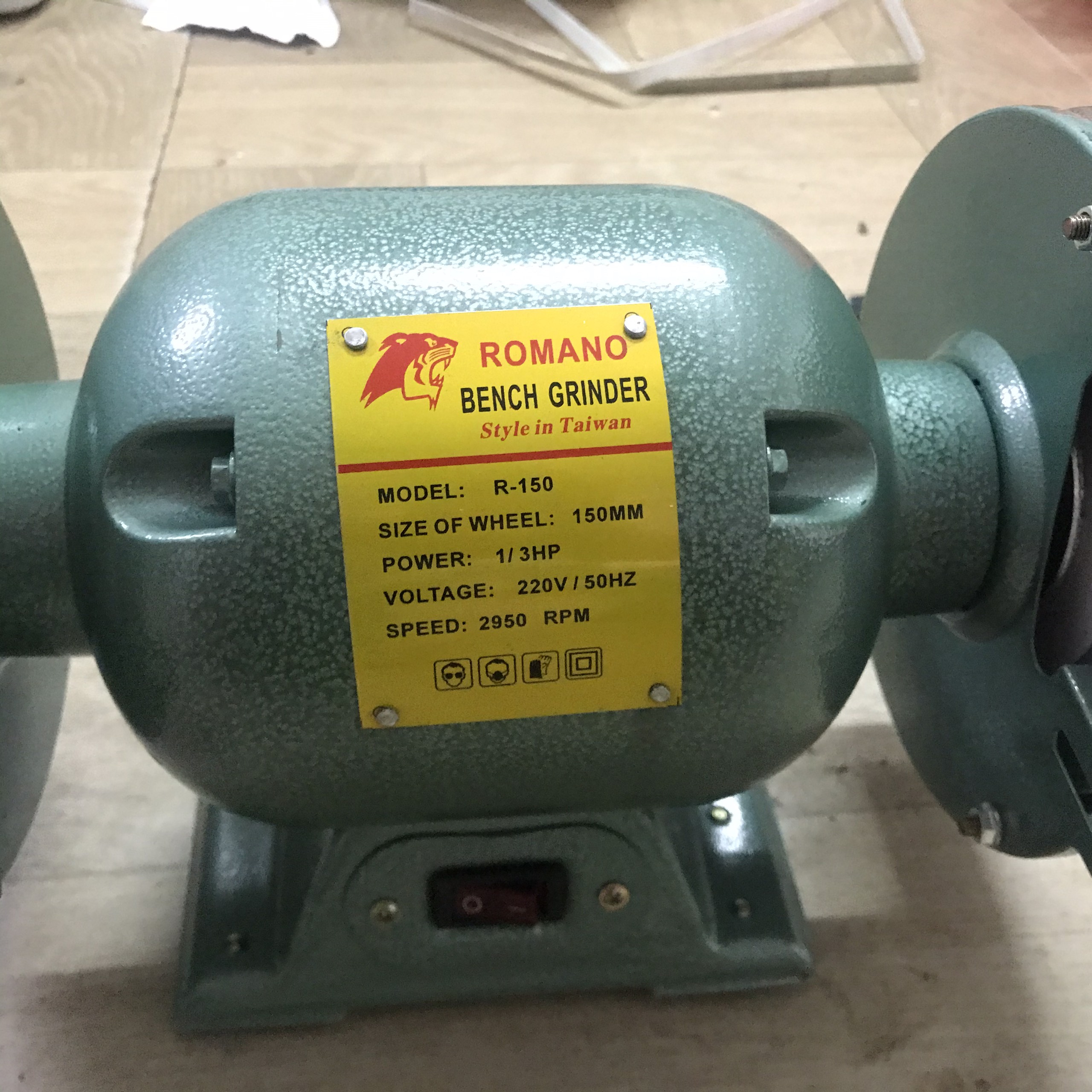 Máy Mài 2 Đá Romano Dây Đồng 100% Bảo Hành 12 Tháng