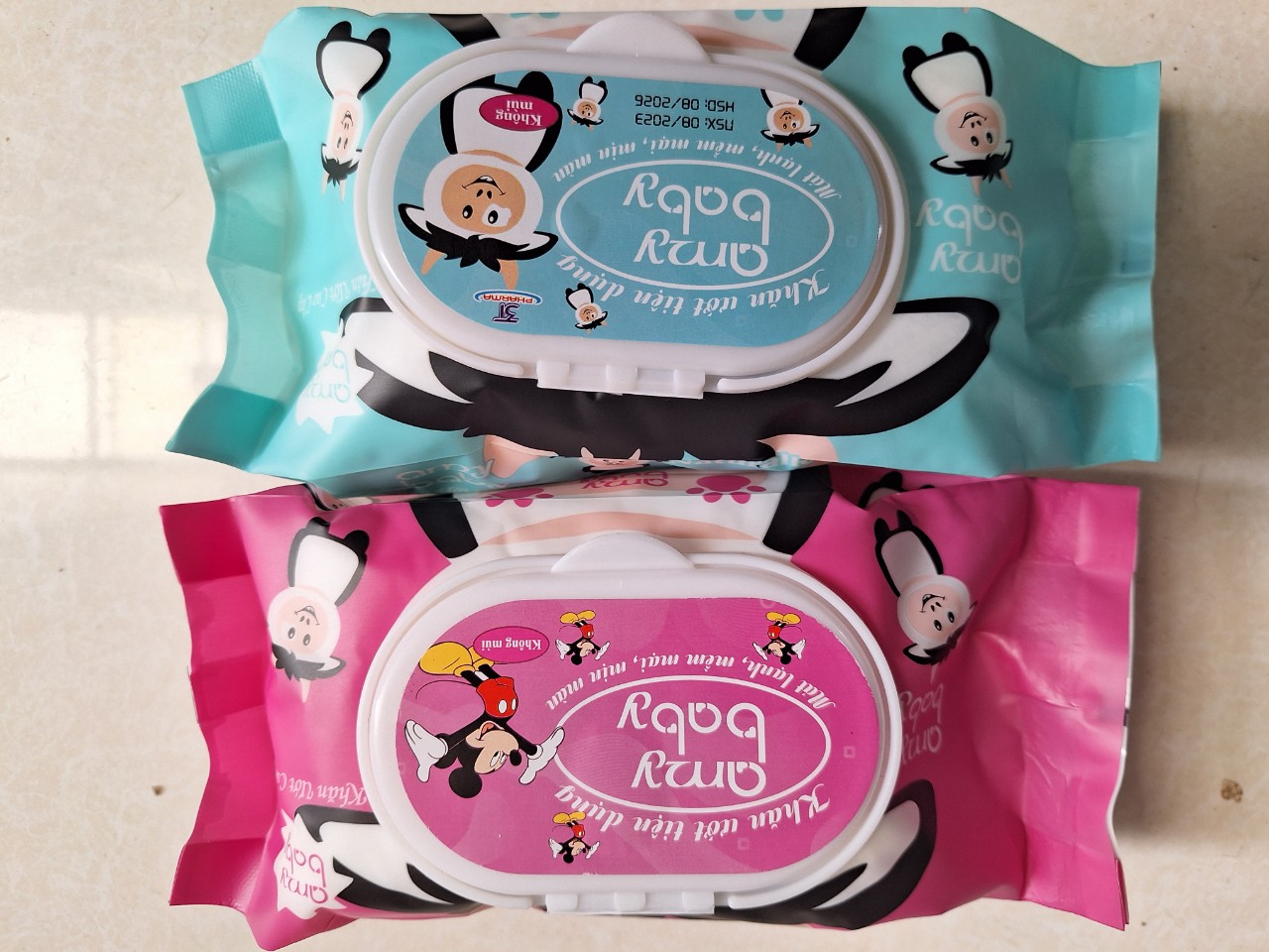 COMBO 10 KHĂN ƯỚT AMY BABY CAO CẤP KHÁNG KHUẨN