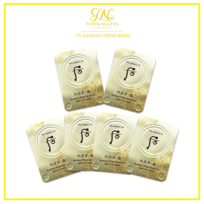 Set 10 Vỉ Cao nám whoo radiant white ultimate corrector