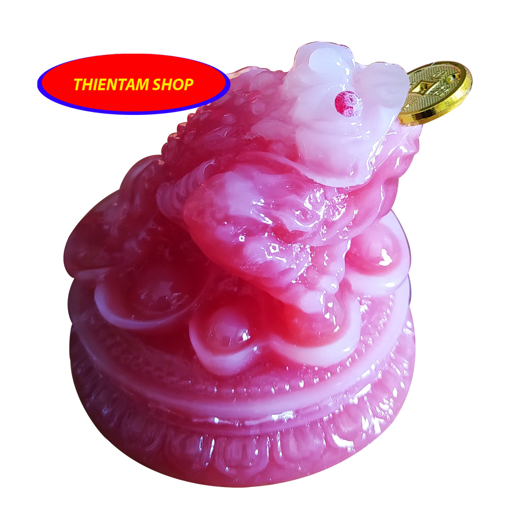 Tượng cóc ba chân ngậm tiền vàng CVXD07- Có 3 màu để lựa chọn