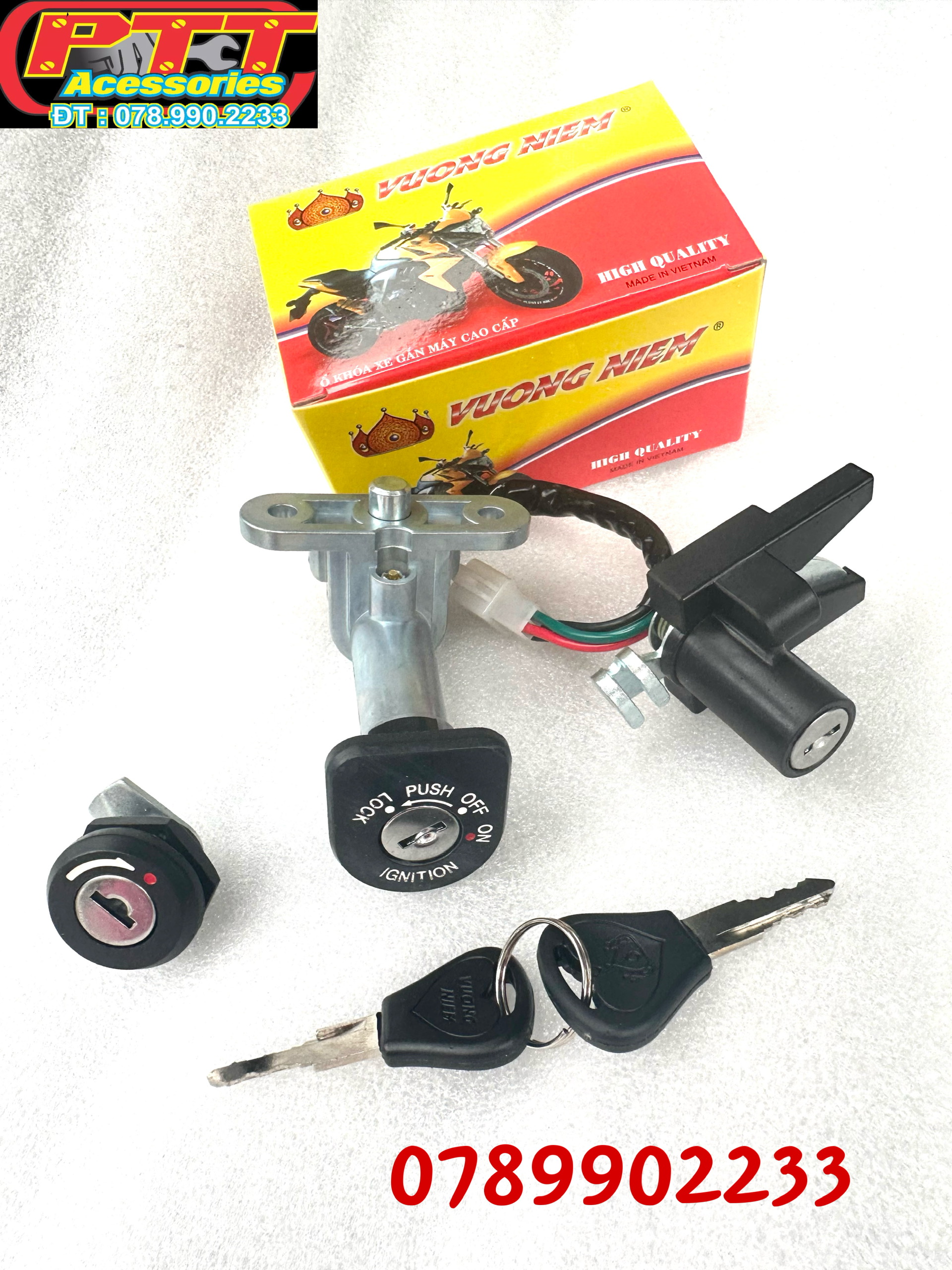 BỘ Ổ KHOÁ XE MAX 2 ( XE NHẬT )