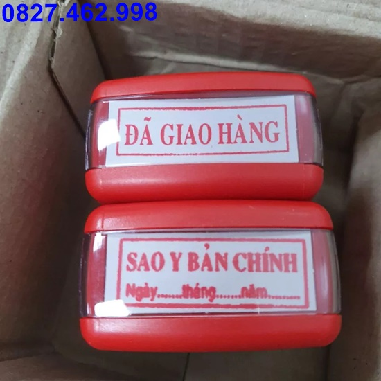 Khắc con dấu, dấu mộc đã thu tiền