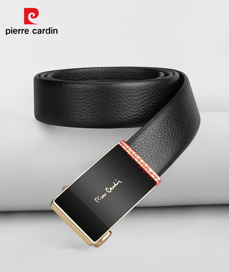 Thắt lưng Pierre Cardin chính hãng dây da bò thật khóa tự động PCJ1245