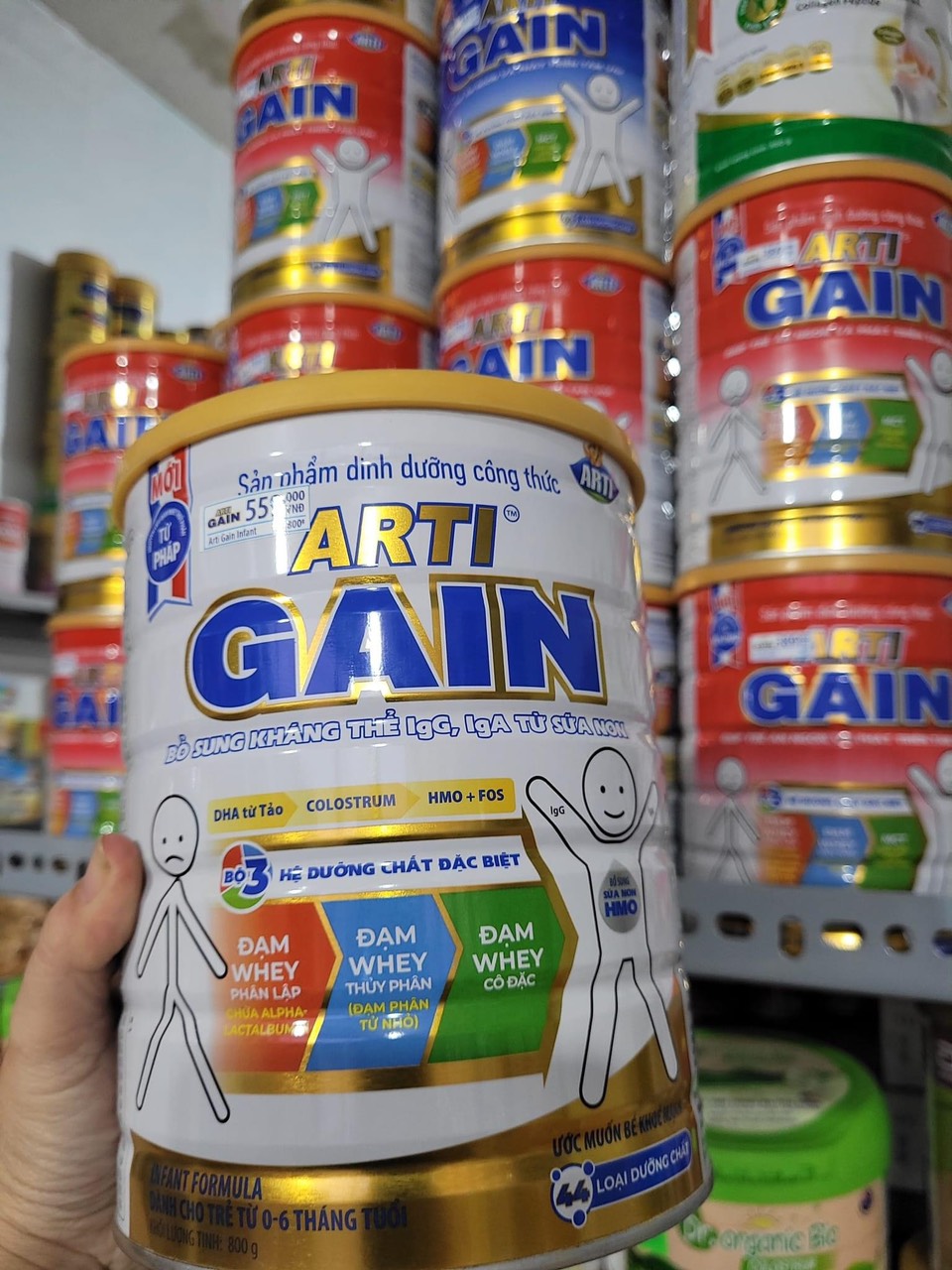 Sữa bột arti gain 0-6 tháng 800g
