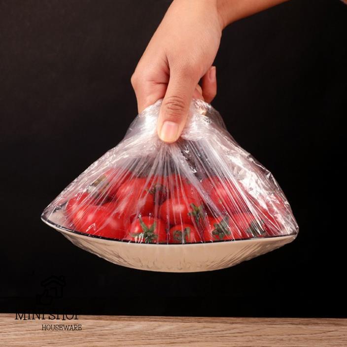 Set 100 Màng Bọc Thực Phẩm Túi Đựng Hình Gấu
