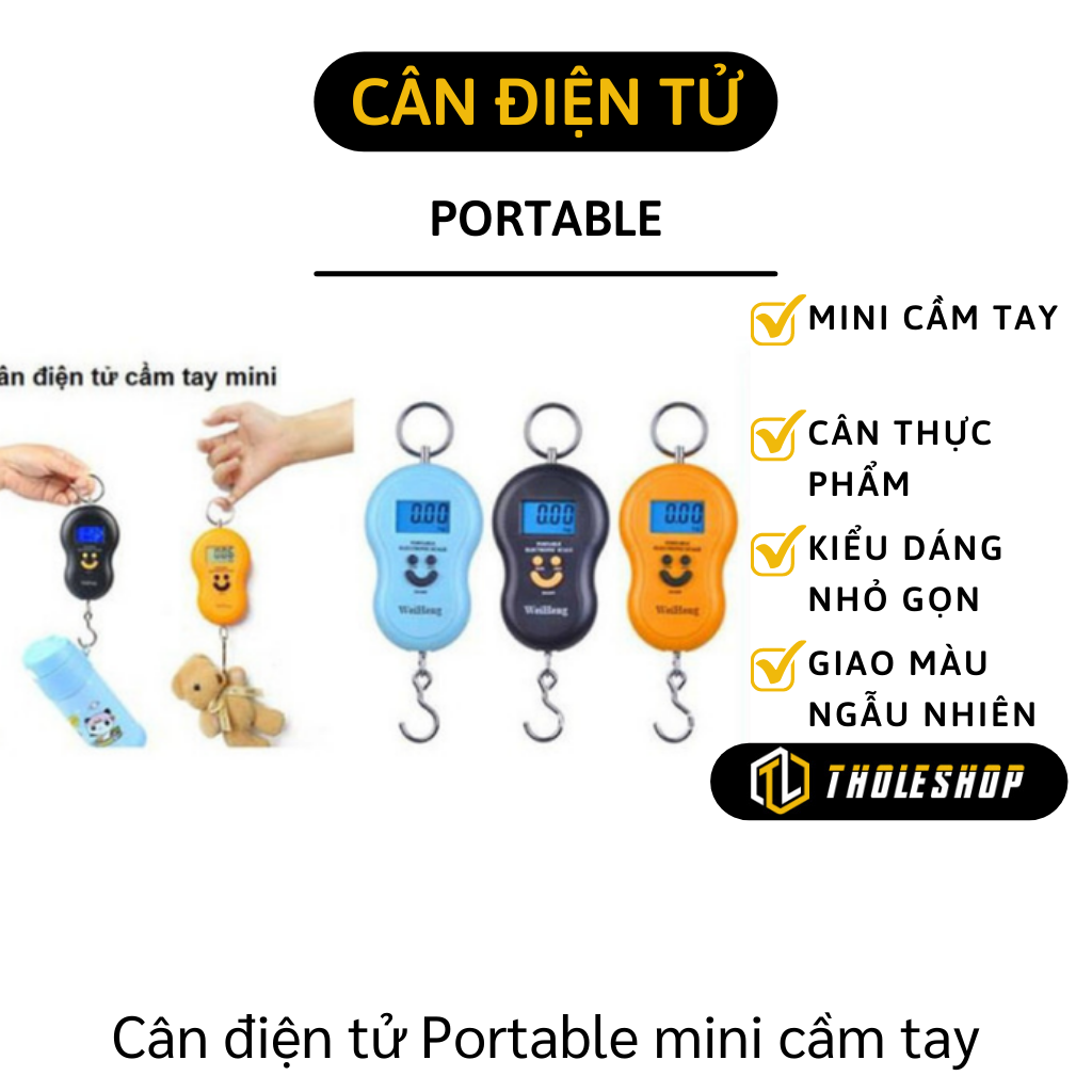Cân điện tử Portable mini cầm tay - Cân xách tay điện tử - Cân điện tử cầm tay mini du lịch, chính xác, tiện lợi, dễ dàng sử dụng