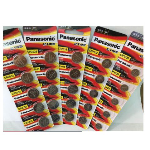 Genuine premium 5 PCs 3v Panasonic button cell Blister Set with 1 PCs