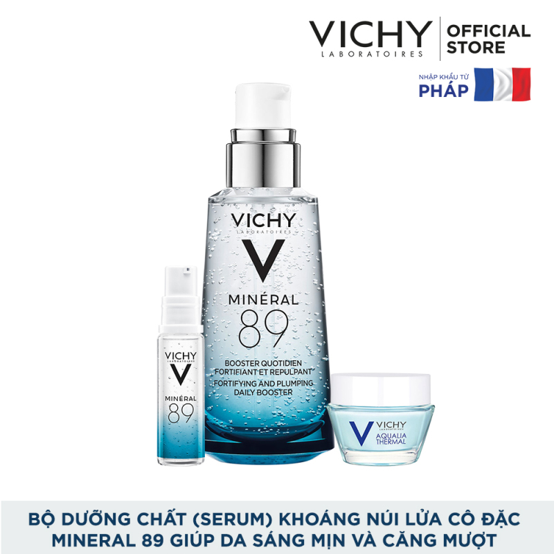 Bộ dưỡng Chất (Serum) Khoáng núi lửa cô đặc Vichy Mineral 89 Giúp Da Sáng Mịn Và Căng Mượt giá rẻ