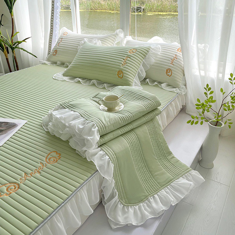 Combo chăn chiếu điều hòa 𝑨𝑵𝑮𝑬𝑳 𝑺𝑼𝑷𝑬𝑹 𝑳𝑨𝑻𝑬𝑿 - 𝑺𝑶 𝑪𝑶𝑶𝑳