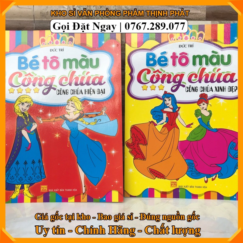 TẬP TÔ MÀU CÔNG CHÚA CHO BÉ