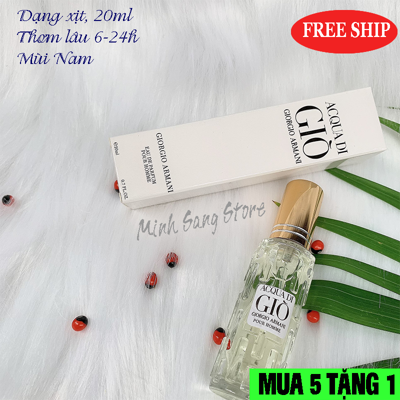 [HCM]COMBO 10 CHAI NƯỚC HOA CHIẾT PHÁP 20ML SIÊU THƠM 6-12H (MẪU NGẪU NHIÊN)