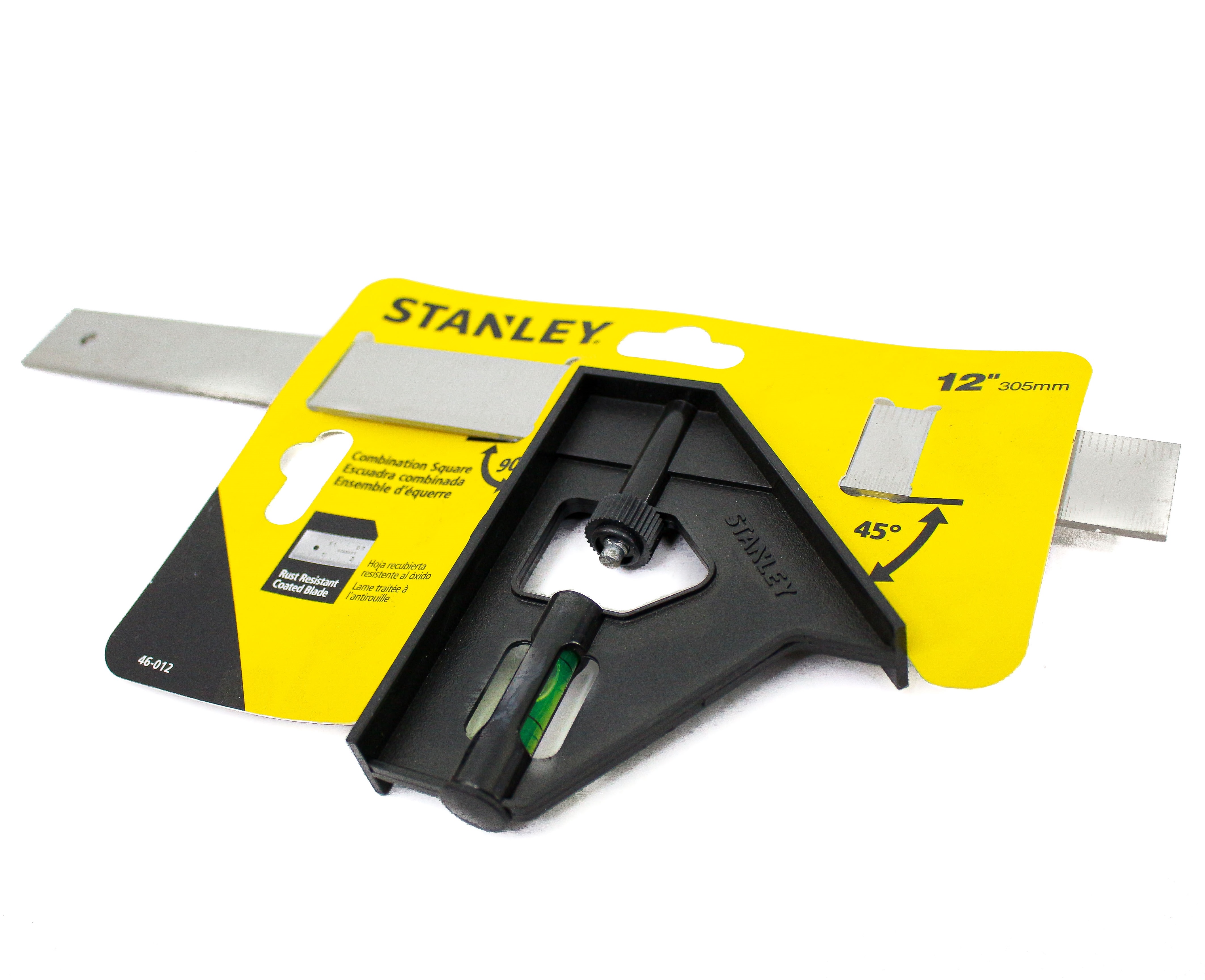 Thước eke thủy 12 inch cán nhựa Stanley 46-012