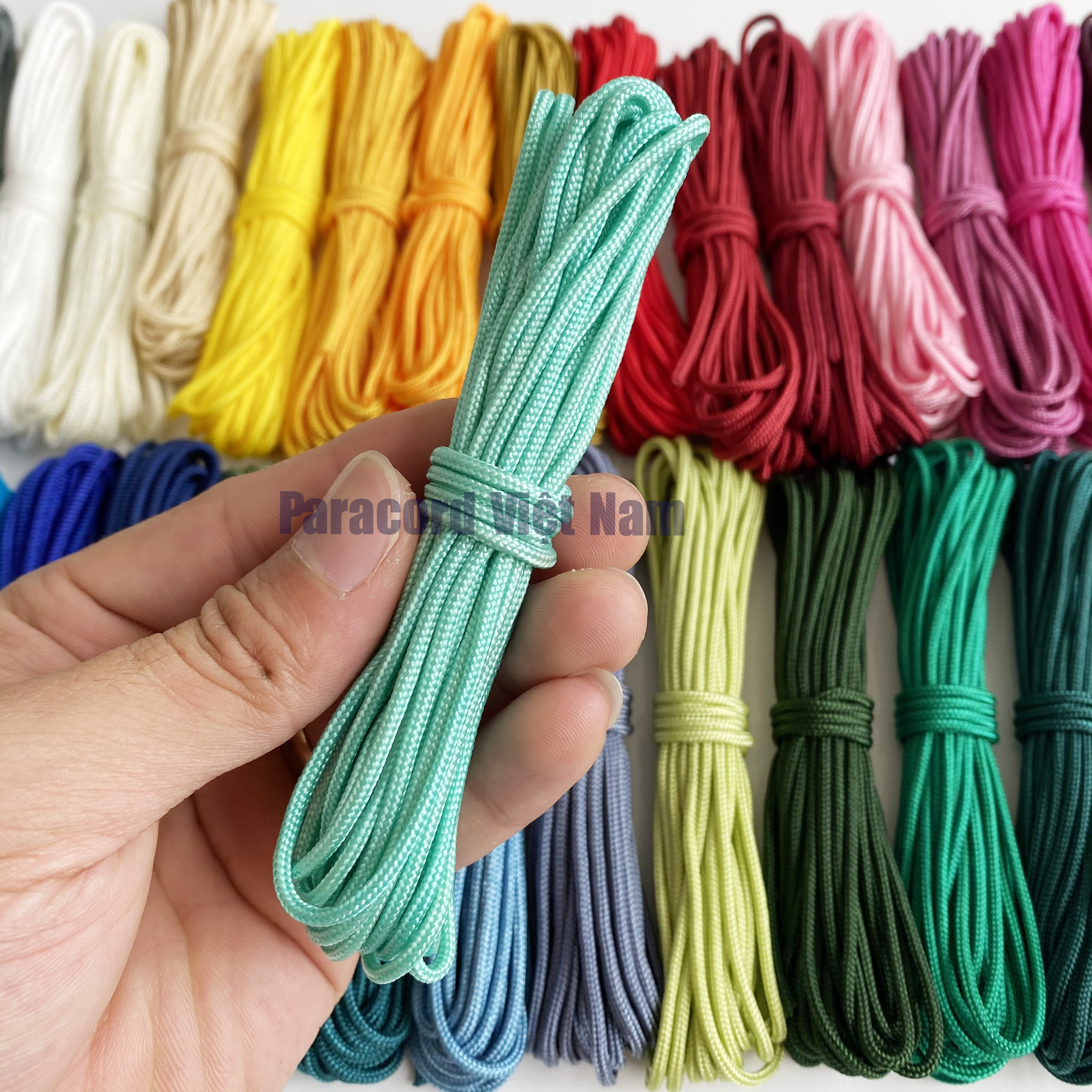 Dây dù 2mm đan vòng handmade loại xịn - cuộn 30m