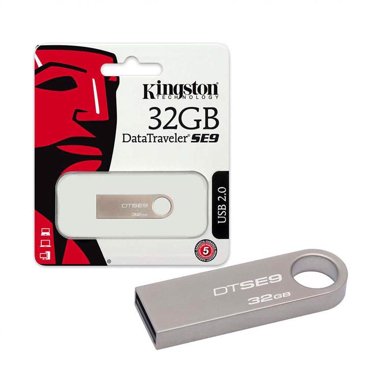 USB Kingston SE9 128Gb/64Gb/32Gb/16Gb/8Gb/4Gb/2Gb [Hàng Chất Lượng] - USB 2.0, Chống Nước, Bảo Hành 5 NĂM LỖI 1 đổi 1