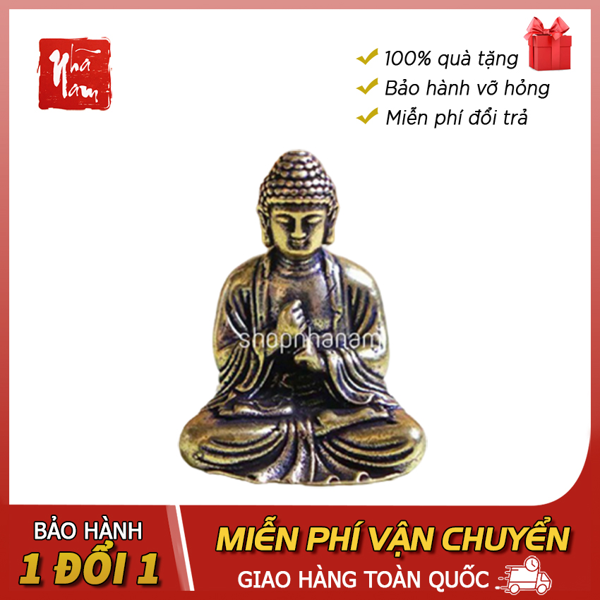 Tượng đồng phong thủy Đại Phật Như Lai, Phật Tổ tọa thiền, trang trí vật p - Phong Thủy Nhã Nam