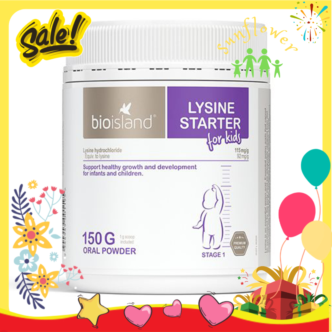 Bio Island Lysine Starter Của Úc Cho Trẻ Dưới 6 Tuổi tăng chiều cao cho bé của Úc