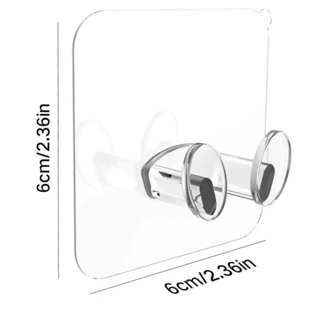 Móc dán tường trao phích cắm điện trong suốt