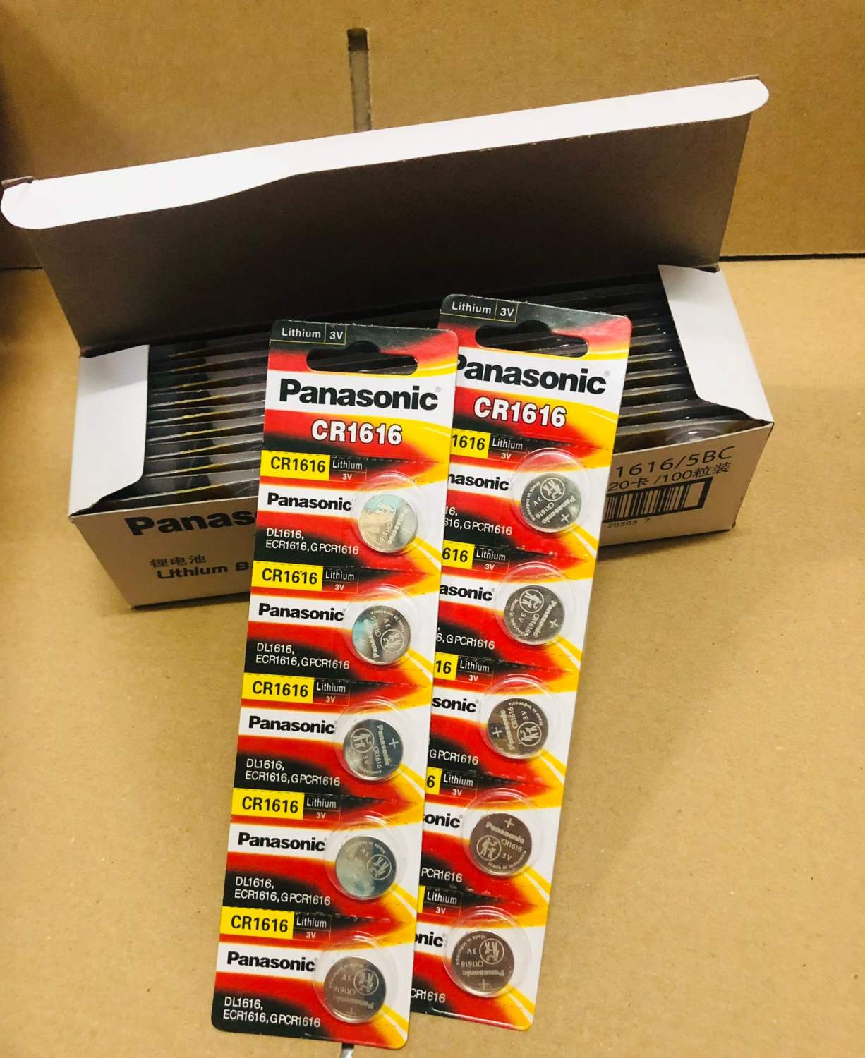 Pin cmos panasonice cr1616 lithium 3v vỉ gồm 5 viên