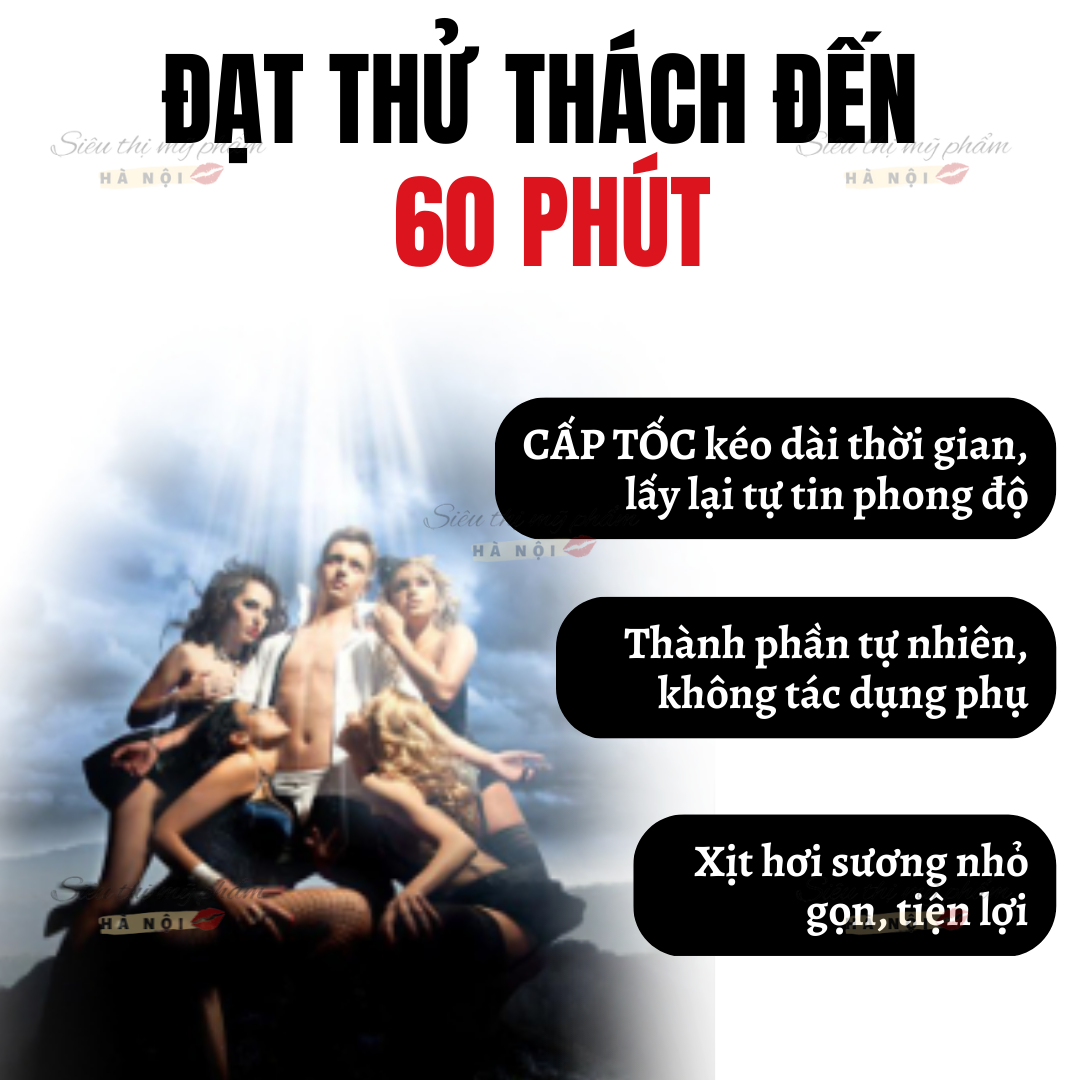 Xịt trì hoãn xuất tinh sớm hiệu quả đến 60 phút Vana Kéo Dài Thời Gian Yêu Tăng Cường Sinh Lực Chống xuất tinh sớm kéo dài thời gian quan hệ hiệu quả