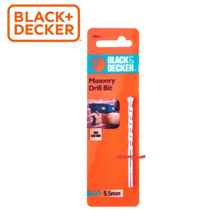 Mũi khoan gạch, bê tông 5.5mm  BLACK+DECKER - A8674